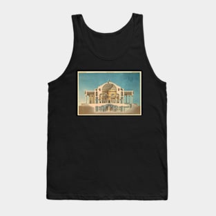 Section drawing for an Oratory (Memorial Chapel)  - Colour Tank Top